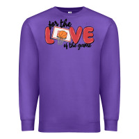 Purple for the love of the game Premium Sweatshirt - MaliasSmallBusiness