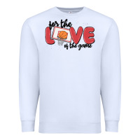 White for the love of the game Premium Sweatshirt - MaliasSmallBusiness