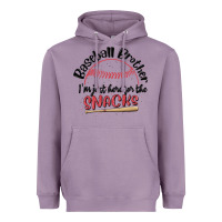 Lavender baseball brother i'm just here for the snacks Heavyweight Hoodie - MaliasSmallBusiness