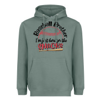 Sage baseball brother i'm just here for the snacks Heavyweight Hoodie - MaliasSmallBusiness