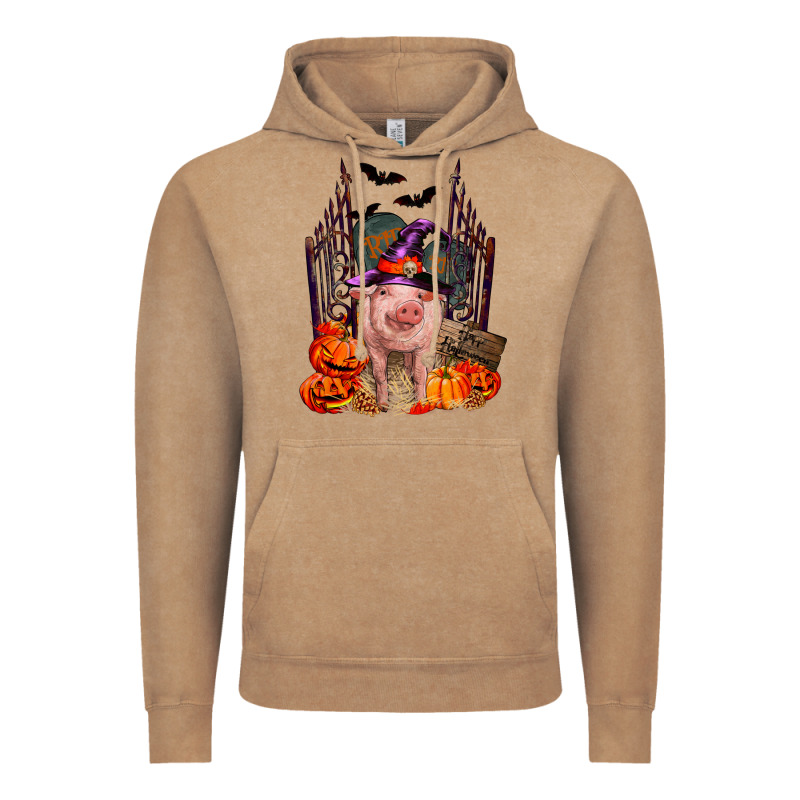 Pig Halloween Vintage Hoodie by RanaPortraitStore | Teevron
