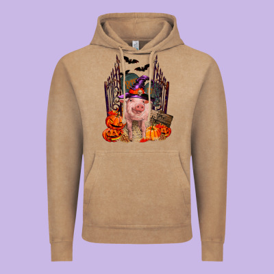 Vintage Hoodie Pig halloween