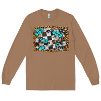 Toasted Coconut race leopard and gemstone background Long Sleeve Tee - HRA Design Shop