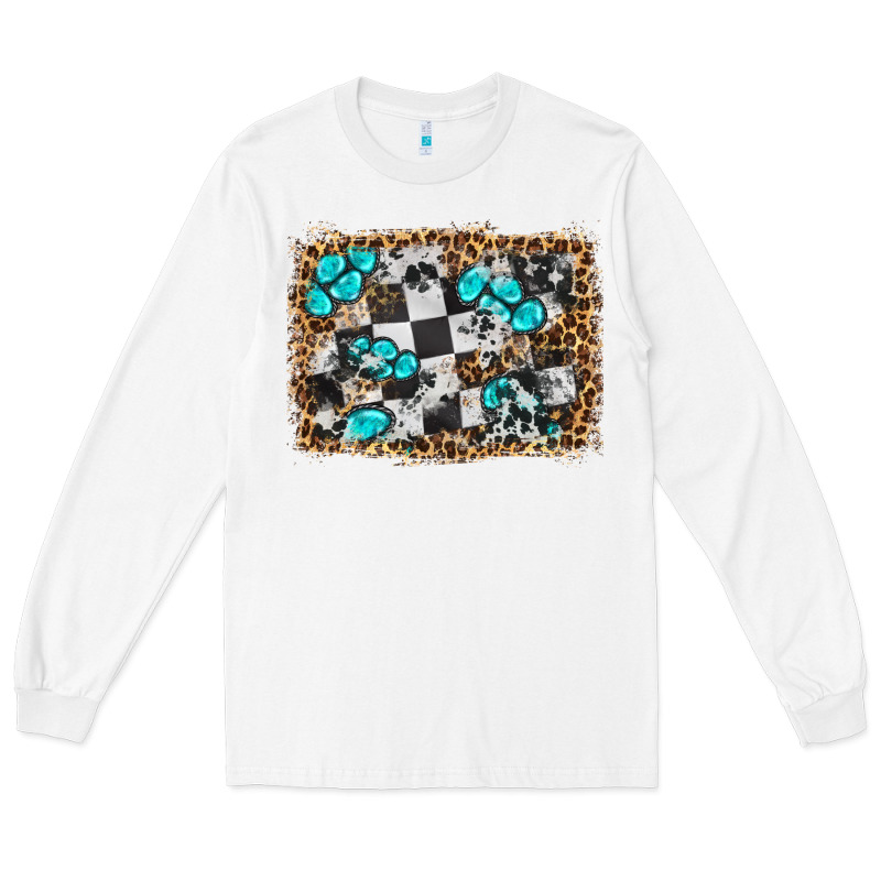 Race Leopard And Gemstone Background Long Sleeve Tee by HRA Design Shop | Teevron