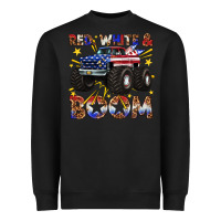 Black red white and boom Heavyweight Sweatshirt - texasbilliewilder