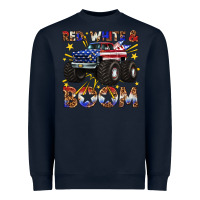 Navy red white and boom Heavyweight Sweatshirt - texasbilliewilder