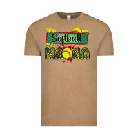 Softball Nana With Leopard Vintage Tee | Teevron