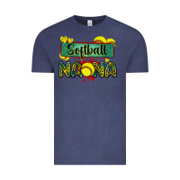 Vintage Denim softball nana with leopard Vintage Tee - Zillion Design Studio