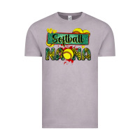 Vintage Zinc softball nana with leopard Vintage Tee - Zillion Design Studio