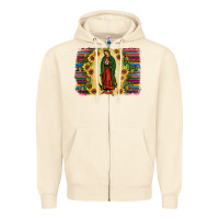 Serape Our Lady Of Guadalupe2 Zipper Hoodie | Teevron