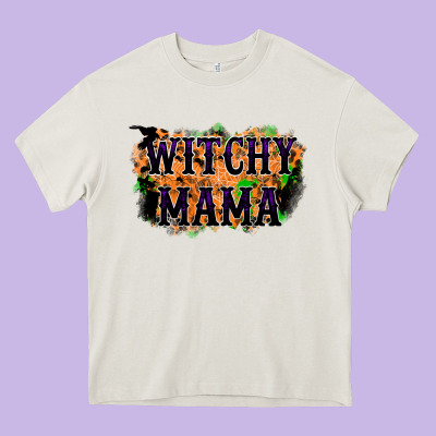 Witchy Mama Heavy Core Tee Designed By Racoondesign