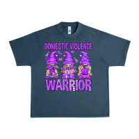 Midnight Navy Domestic Violence Warrior Gnomes Urban Heavy Tee - texasbilliewilder