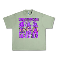 Oil Green Domestic Violence Warrior Gnomes Urban Heavy Tee - texasbilliewilder