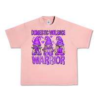 Salmon Domestic Violence Warrior Gnomes Urban Heavy Tee - texasbilliewilder