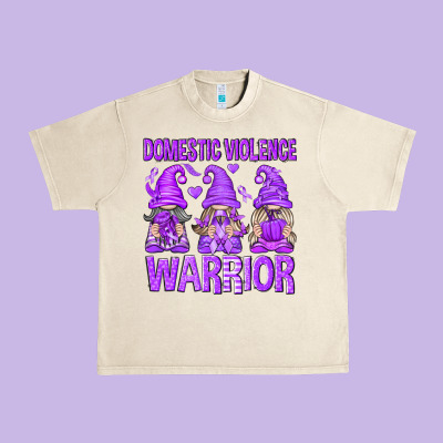 Domestic Violence Warrior Gnomes Urban Heavy Tee Designed By Texasbilliewilder