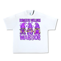 White Domestic Violence Warrior Gnomes Urban Heavy Tee - texasbilliewilder