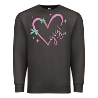 Smoke gigi with heart and ribbons Premium Sweatshirt - MaliasSmallBusiness