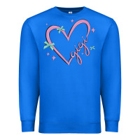True Royal gigi with heart and ribbons Premium Sweatshirt - MaliasSmallBusiness