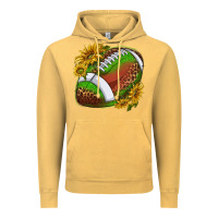 Vintage Mustard footballwithsunflowers Vintage Hoodie - texasbilliewilder