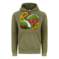 Vintage Olive footballwithsunflowers Vintage Hoodie - texasbilliewilder