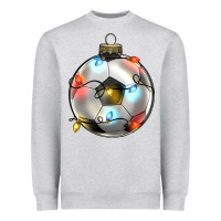Heather Grey christmas  soccer Heavyweight Sweatshirt - Zillion Design Studio
