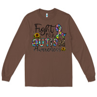 Chestnut fight for autism awareness Long Sleeve Tee - CowhideDigitalArt