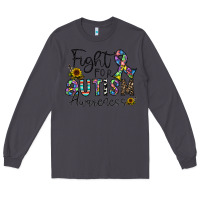 Smoke fight for autism awareness Long Sleeve Tee - CowhideDigitalArt