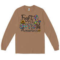 Toasted Coconut fight for autism awareness Long Sleeve Tee - CowhideDigitalArt