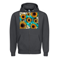 Smoke gemstone sunflower Zipper Hoodie - JahusDesignShop
