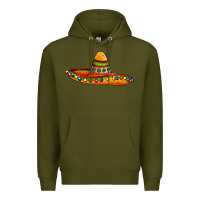 Army Green sombrero Premium Hoodie - AdoDesignShop