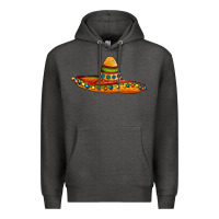Charcoal Heather sombrero Premium Hoodie - AdoDesignShop