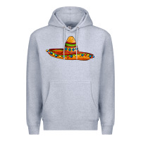 Heather Grey sombrero Premium Hoodie - AdoDesignShop
