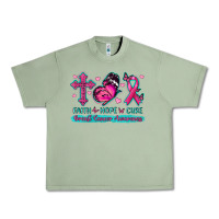 Oil Green Faith Hope Cure Breast Cancer Awareness Urban Heavy Tee - texasbilliewilder