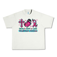Pistachio Faith Hope Cure Breast Cancer Awareness Urban Heavy Tee - texasbilliewilder