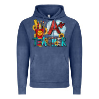 Vintage Denim a  teacher Vintage Hoodie - Zillion Design Studio