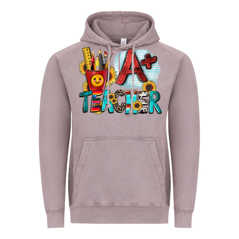 A  Teacher Vintage Hoodie by Zillion Design Studio | Teevron