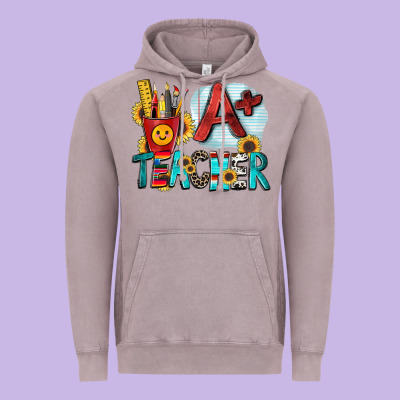 A  Teacher Vintage Hoodie Designed By Zillion Design Studio
