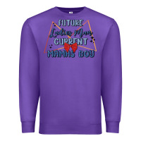 Purple future ladies man current mamas boy Premium Sweatshirt - MaliasSmallBusiness