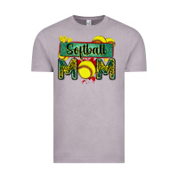 Softball Mom With Leopard Vintage Tee | Teevron