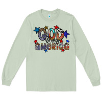 Matcha god bless america Long Sleeve Tee - CowhideDigitalArt