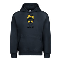 Navy Yellow Flower Mom Skull Urban Hoodie - Bettercallsaul