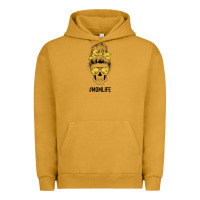 Yellow Flower Mom Skull Urban Hoodie | Teevron