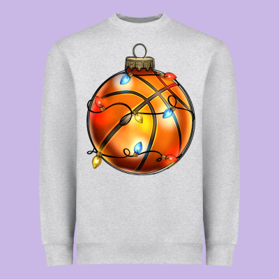 Christmas Baskeball Heavyweight Sweatshirt Designed By Zillion Design Studio
