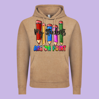 My Students Are On Point Vintage Hoodie Designed By Zillion Design Studio