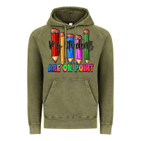 Vintage Olive my students are on point Vintage Hoodie - Zillion Design Studio
