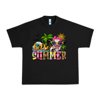 Black hello summer cow Urban Heavy Tee - Zillion Design Studio