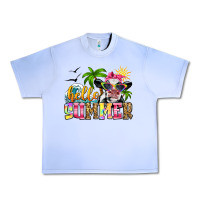 Grape Ice hello summer cow Urban Heavy Tee - Zillion Design Studio