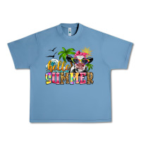 Pebble Blue hello summer cow Urban Heavy Tee - Zillion Design Studio