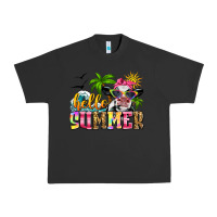 Pigment Black hello summer cow Urban Heavy Tee - Zillion Design Studio