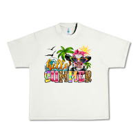 Pistachio hello summer cow Urban Heavy Tee - Zillion Design Studio